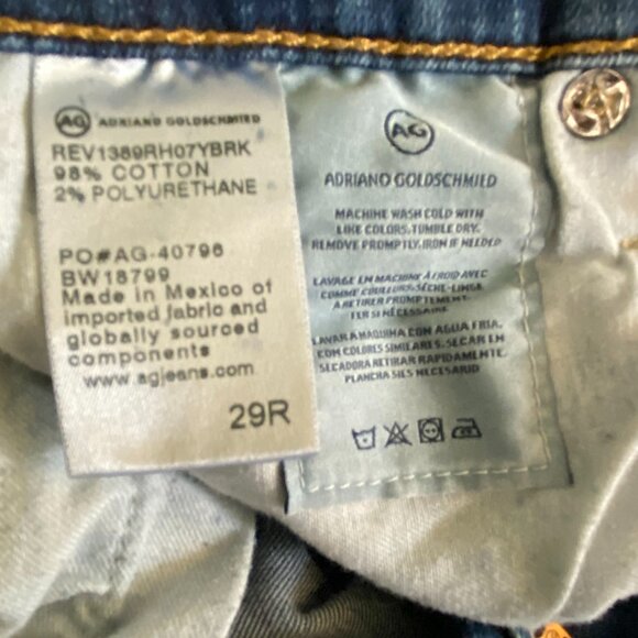 AG Adriano Goldschmied The Legging Ankle Skinny Medium Wash Jeans | Size 29R - Picture 8 of 14